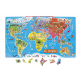 Mapa Mundi puzzle magnético  versión español