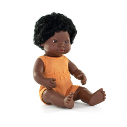 Muñeca africana 38cm. MINILAND