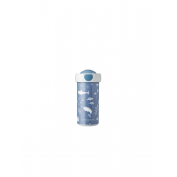 Vaso escolar de 300 ml. Azul océano. LITTLE DUTCH